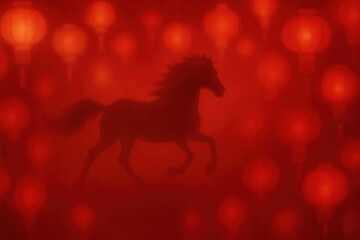 Deep Red Bokeh Texture Background with Soft Light Effect