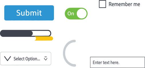 vector illustration of a website template