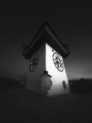 Clock Tower Graz Black and White