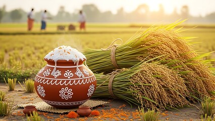 Authentic Pongal Festival Traditions: Kolam Art, Ritual Clay Pots, and Harvest Offerings