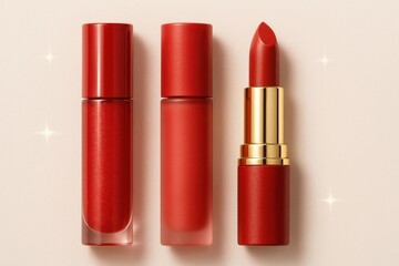 Professional Beauty Cosmetics Set with Lipstick and Powder for Branding