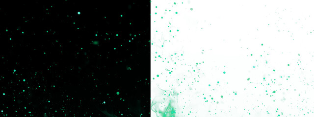 Green Particle Confetti Abstract Background
