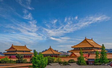 Fototapeta premium The Forbidden City Beijing Rooftops, China