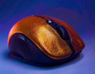 blue computer mouse
