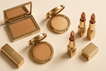 Professional Beauty Cosmetics Set with Lipstick and Powder for Branding