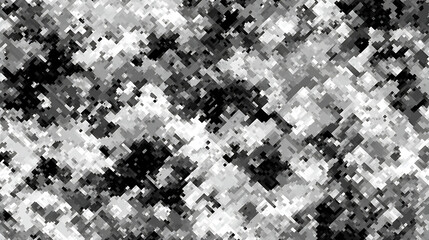 Monochrome Pixelated Camouflage Texture pattern abstract