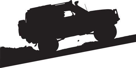 Offroad vehicle silhouette