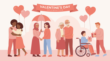 Celebrating valentine's day with love and inclusivity