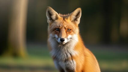 Fototapeta premium Alert fox