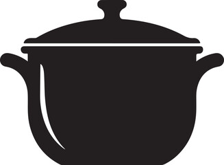 Saucepan icon silhouette