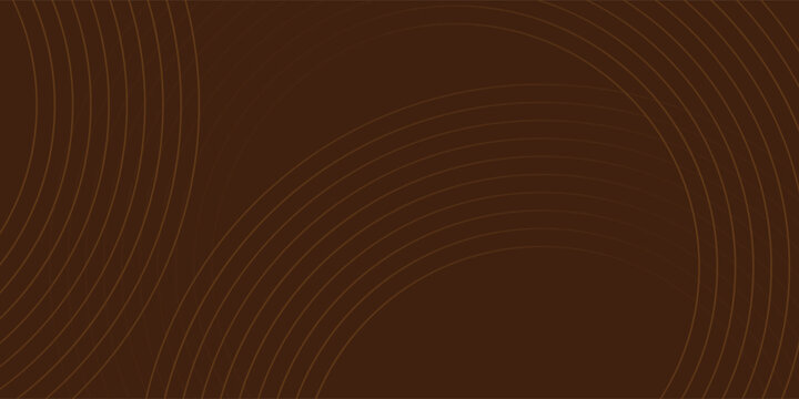 Abstract Dark Brown Curved Lines Minimalist Monochromatic Background