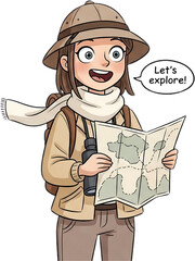 Expressive Cartoon Style Illustration