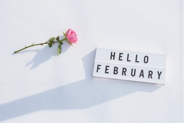 hello february sign