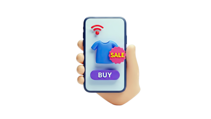 Online Shopping App with Sale and Buy Button