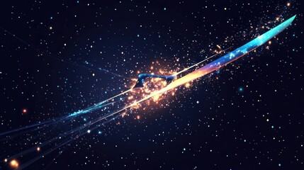 Abstract cosmic energy flow