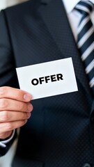 Obraz premium Generative AI Professional Business Offer Concept with Formal Attire