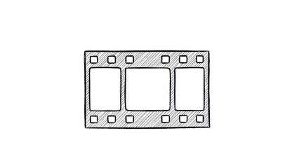 Obraz premium Film strip roll media