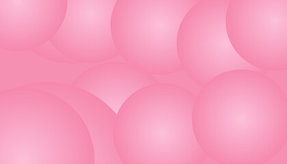 Soft pink abstract background with layered gradient circles for valentine background.