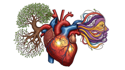 Heart, Mind, and Nature Connection Art