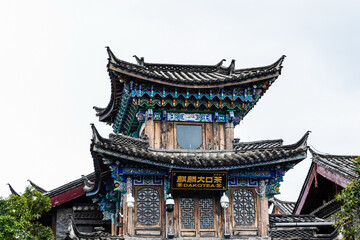 Fototapeta premium Ancient Shuhe Town Traditional Architecture in Lijiang, Yunnan, China