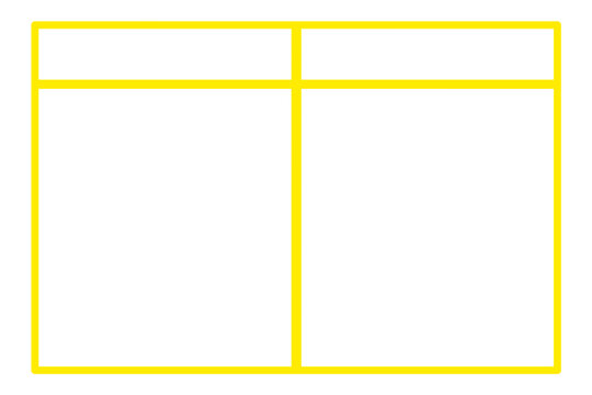 Minimal Grid Table with Yellow Lines, Abstract Layout PNG