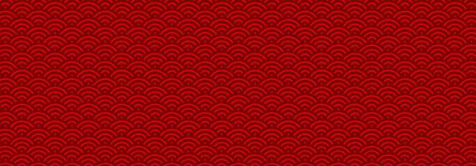 Red Chinese seamless pattern, geometric New Year background