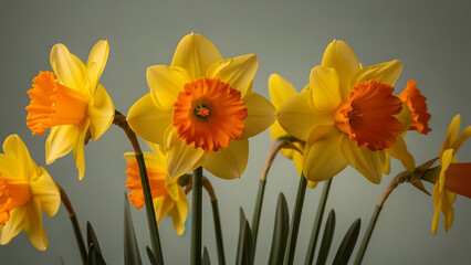 Obraz premium St david's day daffodils wales symbol