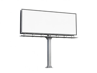 Obraz premium Blank billboard advertising space isolated on transparent background