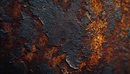 Ultra-Realistic Extreme Macro of Metal, Plastic, and Ceramic Surfaces with Rust and Scratches