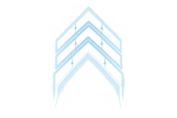 Blue neon glowing chevron arrows moving up, showing digital data transfer, future technology, progress, and upgrade interface graphic