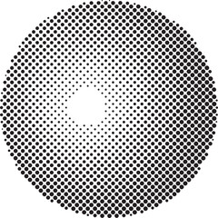 halftone circle pattern with gradient effect