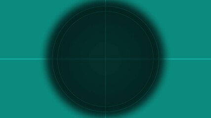 Film Countdown Frame with Cyan Wedge movie cinema on black background animation video. 