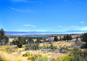 Acrid dry Summer Lake in Central Oregon