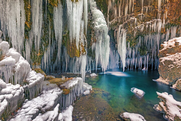 Hinanger Wasserf&auml;lle - Allg&auml;u - Eis - Winter - gefroren