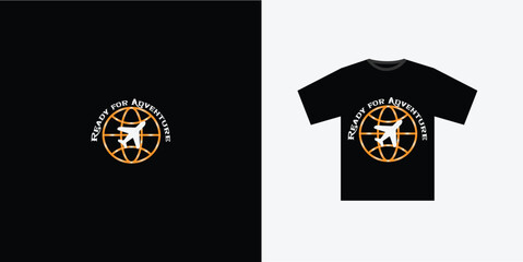 Vector Travel Adventure T-Shirt Design Fully Editable High Quality