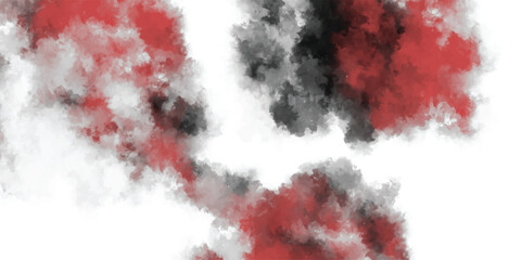 Abstract digital painting with red and black smoke effect on white background © Victor creative 