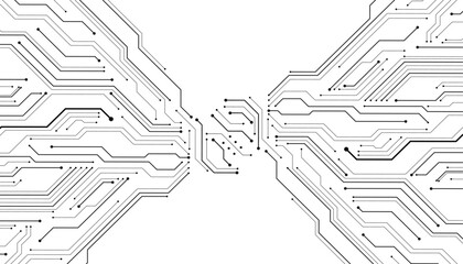 Abstract digital background with technology circuit board texture. Electronic motherboard illustration. Communication and engineering concept.