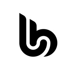 Letter LB or BL creative monogram logo