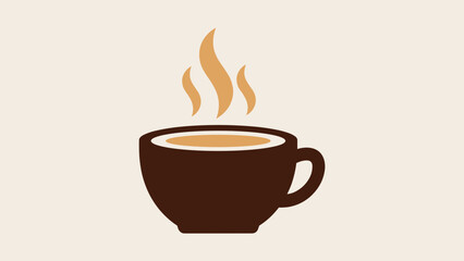 Obraz premium Steaming Cup of Coffee A Warm and Inviting Beverage Illustration.