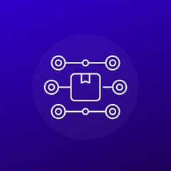 streamline production icon, line design