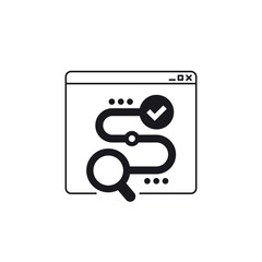 Traceability software icon on white