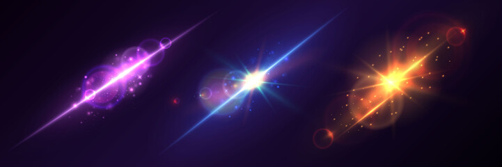 Dark purple space background with colorful highlights from the starry sky