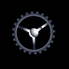 Gears icons set. Icon of loading, development, process, evolution, operation, develop. Vector illustration.