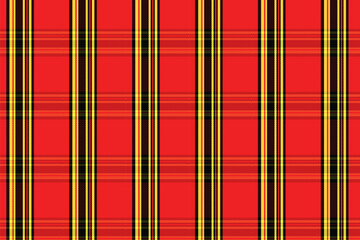 Plaid Seamless Vector Tartan Pattern for Fabric and Textile