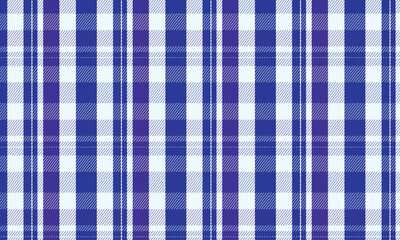Navy Blue Plaid Gingham Seamless Tartan Vector Pattern for Fabric Textile Prints