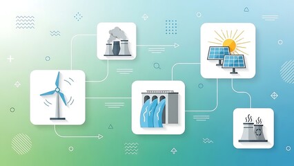 Sustainable Green Energy Future Eco Nature Background