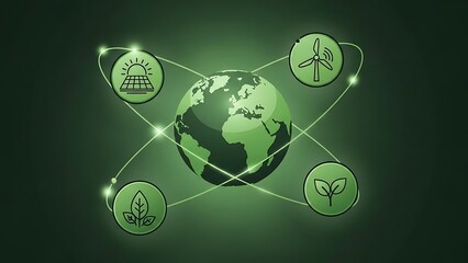Green Energy and Sustainability Nature Background Concept