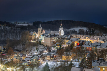 Schwarzenberg im Winter Altstadt 2