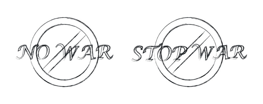 hand drawn font. stop war text vector design. no war lettering with brush style graphic png and vector illustration on transparent background.