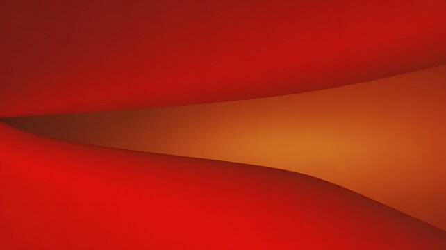 The image displays a dynamic abstract background featuring a flowing wave of warm orange and rich red colors creating a smooth visual effect - Powered by Adobe